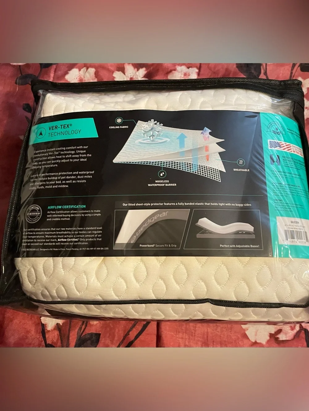 Bedgear  White Performance Instant Cooling Mattress Protector